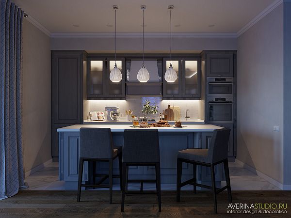 Кухня-гостиная дизайн интерьера фото